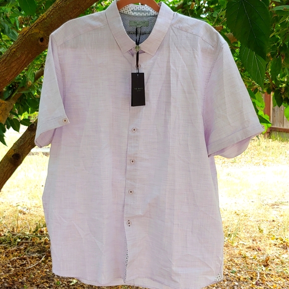 Ted Baker London Other - Ted Baker Salah Microdot Textured Cotton Casual Shirt, Ted Size 7